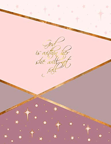 Dot Grid Notebook: Christian Gifts for Women. A no-frills dotted journal in an X-large SOFTBACK with a PRINTED IMAGE of gold trim; 100 numbered pages; ... Stars in Blush range (Planners & Organizers)