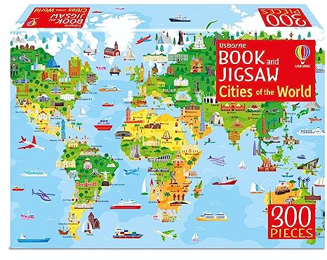 Book and Jigsaw Cities of the World (Usborne Publishing)