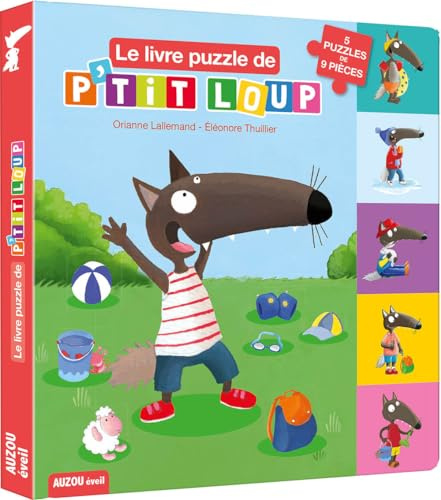 Le livre puzzle de P'tit Loup: 5 puzzles de 9 pièces