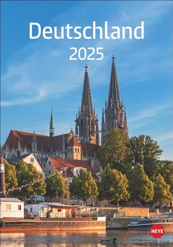 Deutschland Kalender 2025: Die schönsten Aussichten Deutschlands in einem Kalender mit viel Platz für Eintragungen. Hochwertiger Fotokalender mit Monatskalendarium.