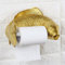 Rishx Wall-mounted Toilet Roll Holder Tissue Rack Creative Resin Fish Toilet Paper Towel Shlef Cute Animal Household Toilet Paper Distributor Bathroom Accesories (Color : Gold)