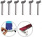 Xinhongo 6 Pcs Stainless Steel Toothpaste Tube Squeezers Metal Key Toothpaste Squeezers for Bathroom Hair Dye Cosmetic Plastic Tubes Squeezer