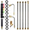 Tiges d'extension pour nettoyeur haute pression - Outils de nettoyage pour nettoyeur haute pression de 120 pouces, lance rechange télescopique, conseils pour buses nettoyage vitres