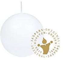 Kugelkerzen Weiß 60 mm, 4 Stück, Premium Kerzen von Jaspers Kerzen
