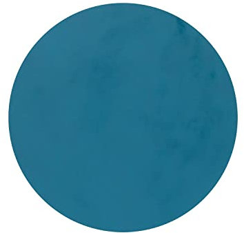 LindDNA Tischset Circle aus recyceltem Nupo Leder in der Farbe Petrol mit einem Durchmesser von 40cm, 991134
