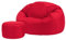 Bean Bag Bazaar Sitzsack mit Hocker für Erwachsene, Rot, Outdoor Sitzsack mit Füllung, Bean Bag, Wasserabweisender Stoff, Bequemer Sessel für Wohnzimmer, Garten, Terrasse