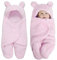 MUSUNFE Baby Swaddle Decke, Deal für Baby, Ultra-Soft Plüsch Essentiell für Säuglinge 0-6 Monate -Jungenzubehör und Neugeborene Registrierung, Perfektes Baby Girl Duschgeschenk (Rosa)