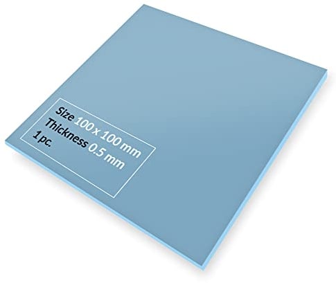 ARCTIC TP-3: Premium Performance Thermal Pad, 100 x 100 x 0,5 mm, (Empilable jusqu'à 2,0 mm sans Perte de Performances), 1 P. - Hautes Performances, Souple, Gap-Filler, Remplissage des irrégularités