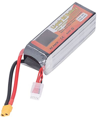 Alomejor Batterie RC Lipo, 7000mAh 40C Taux de Décharge 14.8V 4S XT60 Plug RC Battery Power pour Modèle de Voiture D'hélicoptère RC