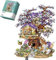 Tirff Baumhaus Modell Bausteine, 3991 Klemmbausteine Baumhaus Bausteine Haus Bausatz Set, Großes Treehouse Holzhütte Modulares Haus Modellbausatz, Geschenkidee für Sammler, Kompatibel mit Lego Haus