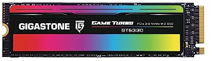 Gigastone SSD M.2 1TB NVMe PCIe Gen 3 SSD, fina a 3.400 MB/s Gaming Unitá Stato Solido interno Upgrade PC Laptop Risposta Rapida per Gamer Rendering 3D Editing Video 4K/8K Creatori PCIe 3.0