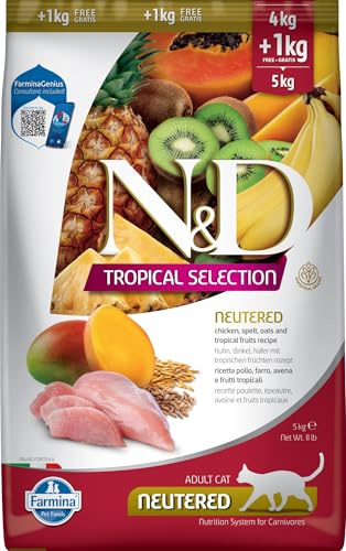 FARMINA ND Cat Tropical Selection NEUTERED Huhn 4+1KG