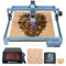 SCULPFUN S9 Laser Graviermaschine mit B1 Enclosure, 0,01 mm Lasergravierer, 455 nm Gravierfräsen, 5,5 W Schneidemaschine Lasergravur für Holz, Metall, Acryl, Arbeitsbereich 410 x 420 mm Graviergerät