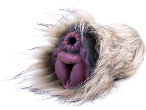 Lmgoc 573g 2 in 1 Realistische Masturbator Sex spielzeug mit Plüsch Alien Tier Hund Vagina Masturbator Cup Monster Realistisch Groß 3D Silikon Vagina Klitoris Anal Sexspielzeug Masturbieren für Männer