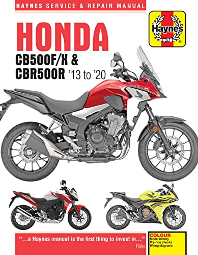 Honda CB500F/X & CBR500R update (13-20): 2013 to 2020