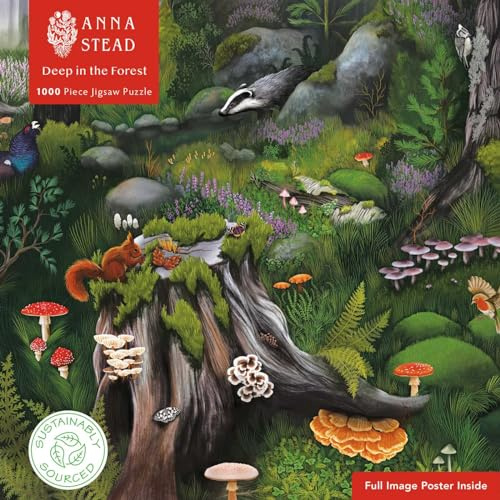 Puzzle - Anna Stead, Tief im Wald: Unser faszinierendes, hochwertiges 1.000-teiliges Puzzle (73,5 x 51 cm) in Stabiler Kartonverpackung, Yellow