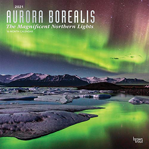 Aurora Borealis: The Magnificent Northern Lights - Nordlicht 2021 - 16-Monatskalender: Original BrownTrout-Kalender [Mehrsprachig] [Kalender] (Wall-Kalender)