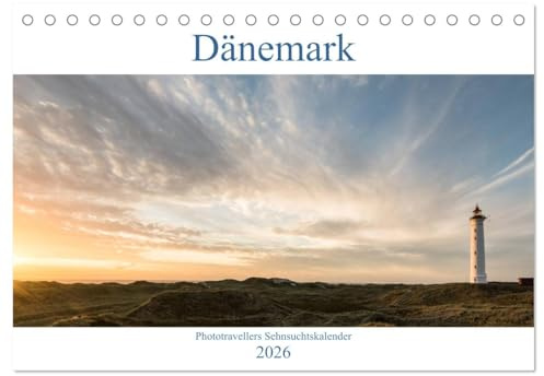 Dänemark - Phototravellers Sehnsuchtskalender (Tischkalender 2026 DIN A5 quer), CALVENDO Monatskalender: Atemberaubende Fotos aus Dänemark (CALVENDO Natur)