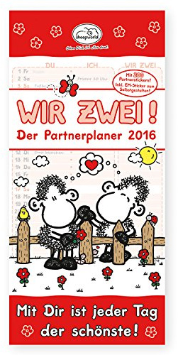 Sheepworld Partnerplaner für zwei 2016 mit 200 Stickern
