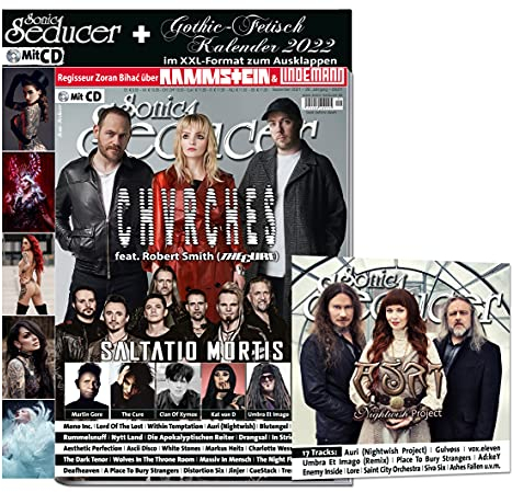 Sonic Seducer 09/2021 + Gothic-Fetisch Kalender 2022 + Chvrches & Robert Smith (The Cure) + Rammstein/Lindemann + Saltatio Mortis + Martin Gore + ... Pimps + Auri (Nightwish) + 17 Track CD