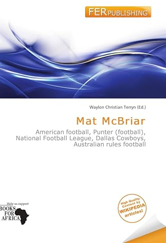 Mat McBriar: American football, Punter (football), National Football League, Dallas Cowboys, Australian rules football