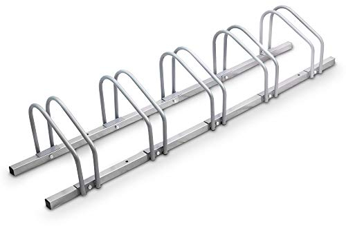 BITUXX® Fahrradständer Aufstellständer Radständer Fahrrad Bike Ständer Metall Platzsparend (Für 5 Fahrräder)
