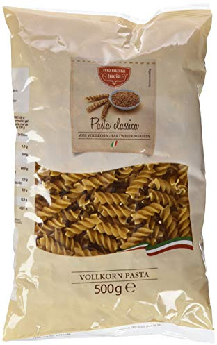 mamma lucia Vollkorn Pasta Spiralen, 10er Pack (10 x 500 g)