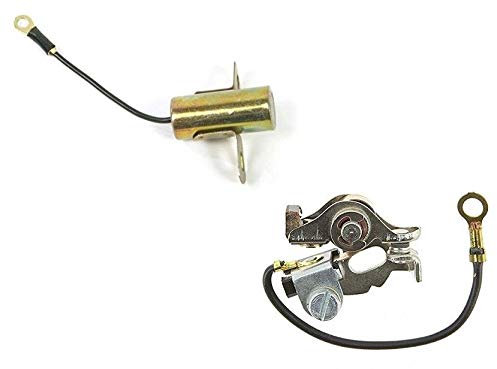 KIT CONDENSATEUR + RUPTEUR MOTEUR BERNARD MOTOCULTEUR TONDEUSE TRACTEUR VIS PLATINEE 3545A 415081