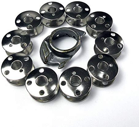 evernice Spulenkapsel + 10 Spulen # 172082 für Singer 201 240 350 360 401 500 714 719 Ce-350