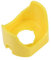 sourcing map Demi-cercle Bouton arrêt urgence interrupteur poussoir Capot Protection Jaune 22mm-1Pcs