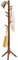 IBUYKE Porte-Manteau en Bois Massif Forme d’Arbre avec 8 Crochets Portant à vêtements sur Pied pour Ranger Vestes Manteaux Chapeaux Marron RF-1195