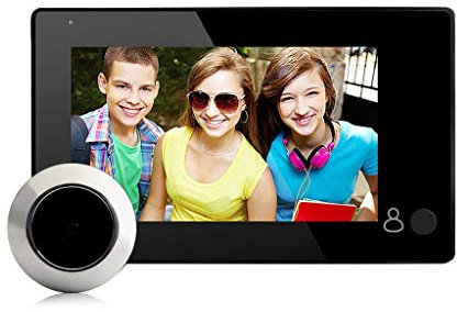ARCH HD Peephole Front Camera Doorbell Anti-pry 4.3 Inch Electronic Outdoor Webcam For Villa House Office Apartment Home Security System