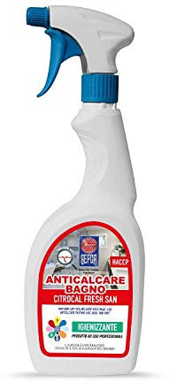 2 FLACONI DA 750 ML - Citrocal Fresh San - Anticalcare PROFESSIONALE per sanitari, piastrelle, box doccia, rubinetteria. Contiene NANOTECNOLOGIE