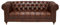 jvmoebel Klassische Leder Couch - Braune Chesterfield Stoff Sofa 3 Sitzer Neu