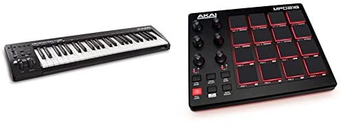 M-Audio Keystation 49 MK3 - 49 Key USB MIDI Keyboard Controller & Akai Professional MPD218 - Ultra-Portable USB/MIDI Pad Controller with MPC Pads