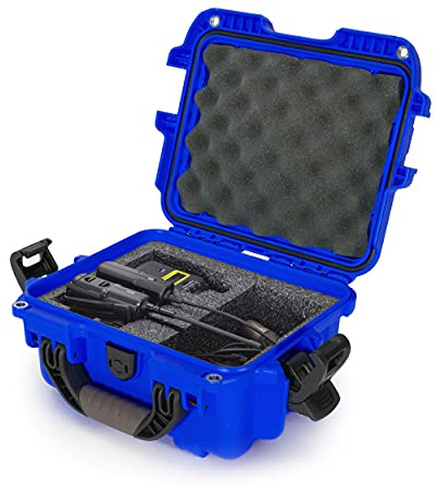 Nanuk 905 Wasserdichtes Hardcase mit Schaumstoffeinlage für Sennheiser EW/Sony UWP/Senal Mikrofon Set - Blau