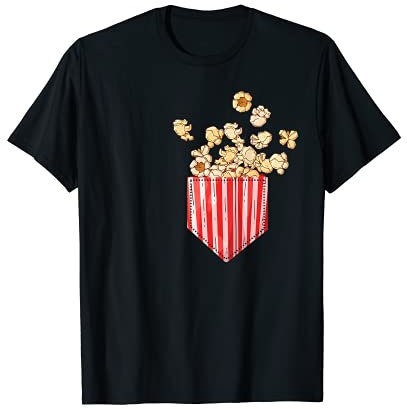 Popcorn-Tasche. T-Shirt