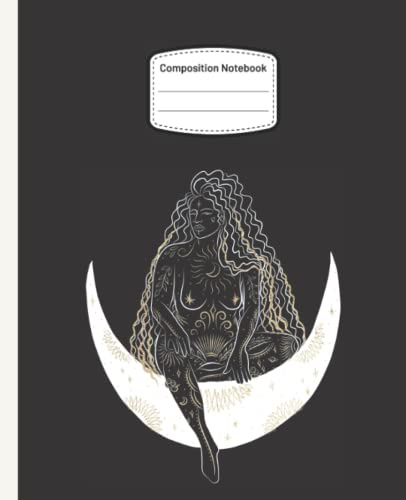 Moon, Goddess, Magic, Occult, Composition Notebook: Wide-Ruled, 7.5 x 9.25, 120 Pages, For Kids, Teens, and Adults, Witches (Composition Notebooks)