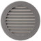 LIRAST Ø 100mm Gris Grille de Ventilation en Plastique - Grill D'aération Ronde