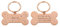 Gravierte Erkennungsmarke Abzeichen Knochen In Edelstahl Schiff Personalisierte Platte Haustiermarke Katze Hundehalsband Zubehör Mit Adresse,Rose,50 x 28mm