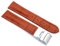 Sulla 20mm Uhrenband Alligator Prägung Genuine Leder Armband mit Faltschließe aus Edelstahl Hellbraun