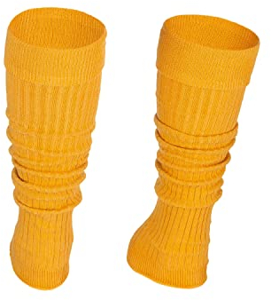 STEVEN Stulpen Mädchen Gelb, Wadenwärmer aus Baumwolle für Mädchen, Stulpen Kinder Mädchen, Stulpen für Kinder, beinstulpen Mädchen, Leg Warmers Kinder, Geschenk für Junge Tänzer