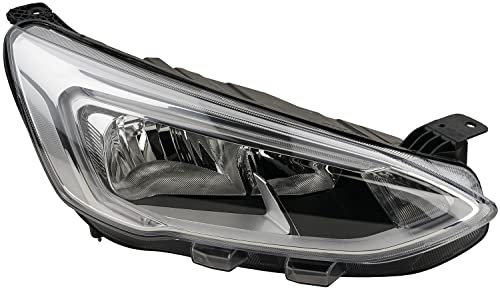 Johns, Scheinwerfer Halogen rechts passend für Ford Focus 01/18 - mit LWR TFL LED chrom