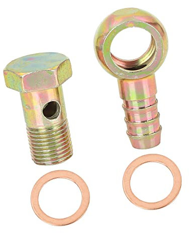 A ABSOPRO Banjo Tubo Flessibile Barb Bullone Raccordi 16mm Banjo Set Universale per Auto