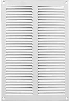 200x300mm Weiß Lüftungsgitter mit Insektenschutz - Metall Abluftgitter - Abluft Zuluft Gitter