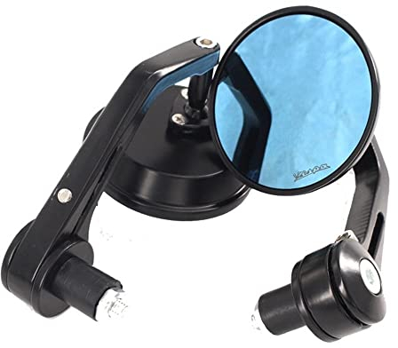Sobeta Lenkerspiegel Rückspiegel Für Lenkerloch22mm GT GTS GTV 60 125 200 250 300 300ie Motorradspiegel Aluminium Lenkerenden Rückspiegel Zubehör (Farbe : Schwarz)