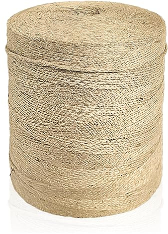 200 Mètres De Corde De Chanvre Jaune Clair, Peut être Utilisé pour Bricolage Cadeau Ficelle De Chanvre, Adapté pour Vase