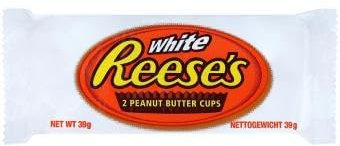 Reese's Peanut Butter Cups White - 2er 2 Törtchen - aus weißer Schokolade mit Erdnuss-Creme-Füllung. Glutenfrei (24 Packungen)