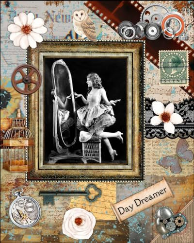 Day Dreamer Steampunk Style Notebook, LogBook, Organizer, Planner, Journal