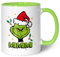 GRAVURZEILE Bedruckte Weihnachtstasse - Grinch MiMiMi - Personalisiert mit Name - Spülmaschinenfest & Mikrowelle geeignet - Tasse als Geschenk für Sie & Ihn zu Weihnachten - Dunkelgrün